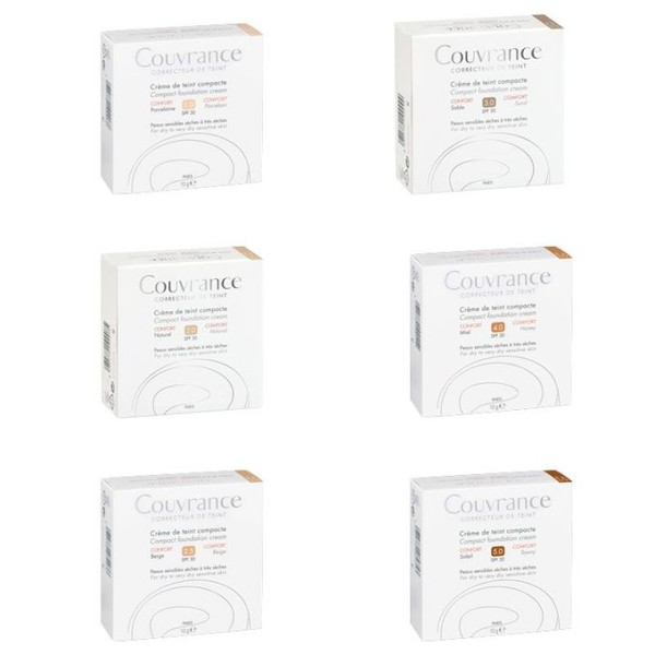 Avène Couvrance Crème de Teint Compacte Confort, Natural n °