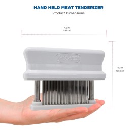 Jaccard 200348, 48 Blade Durable Meat Tenderizer with Stainless Steel Razor S...