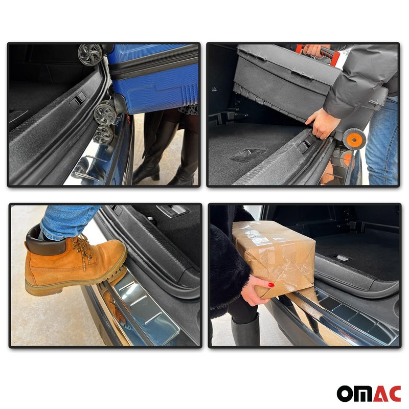 OMAC Rear Bumper Sill Cover Protector for Ford Transit Connect