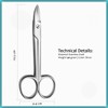 Nail Scissors for Men and Women | Curved Blades Cuticle