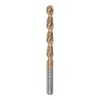 sourcing map Twisted Drill Bit 8.3 mm Titanium Coated (HSS-E)