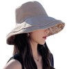 HUAMULAN Women Wide Brim Summer Sun Hat Wired Edge Floral