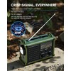 Emergency Weather Radio with Solar & Crank Power – AM/FM/NOAA,