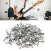60Pcs Guitar Bridge Saddles Tuning Stability Silver No Burrs Easy