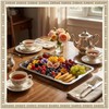FoldTier 12 Pack Serving Trays Set for Party, Butterfly Floral