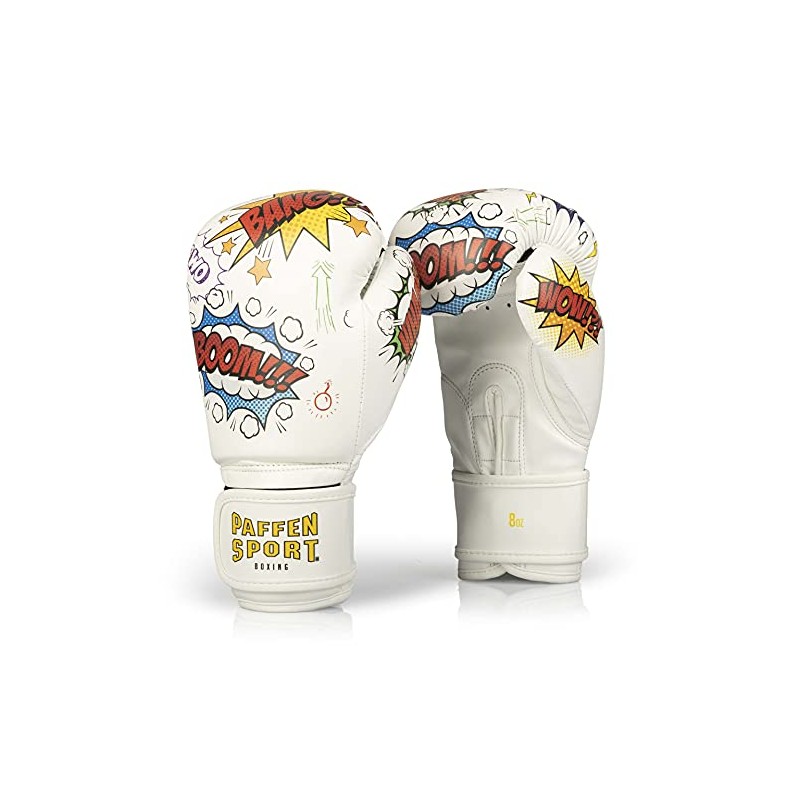 Kids Comic Boxing Gloves Unzen: 6 Colour: White