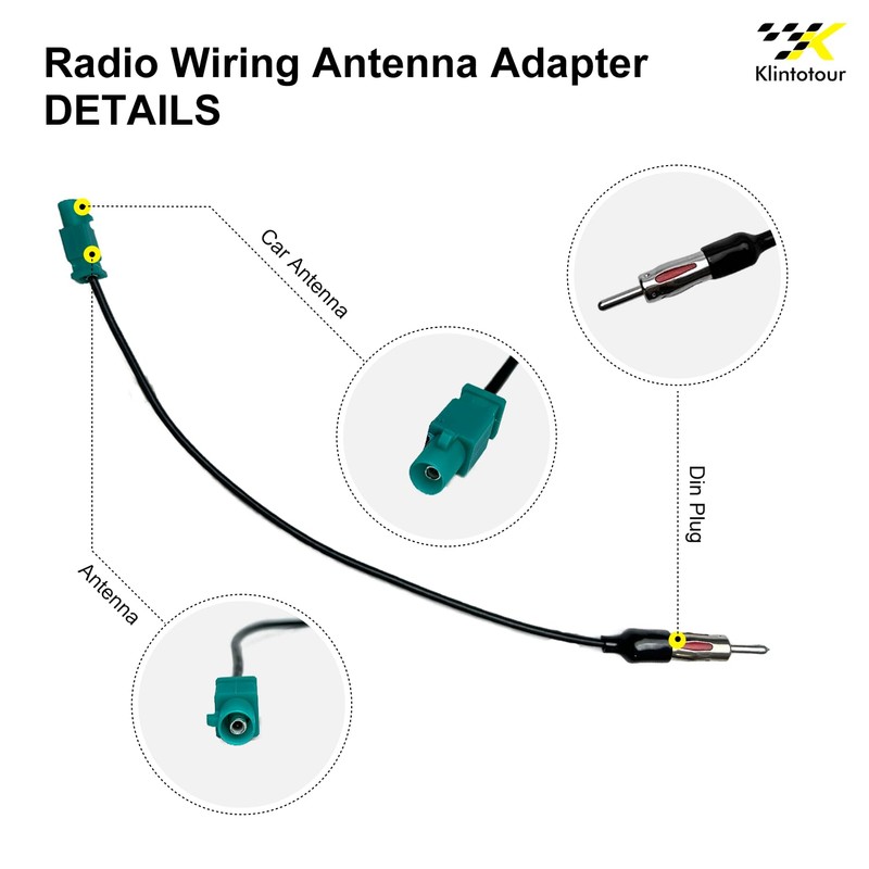 Radio Wiring Harness with Antenna Adapter Compatible with Chrysler 2015-2020/Dodge