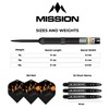 Mission Dylan Slevin 90% Steel Darts 21 g