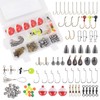 MadBite Professional Freshwater Terminal Tackle Kits, 214pcs Fishing Tackle with