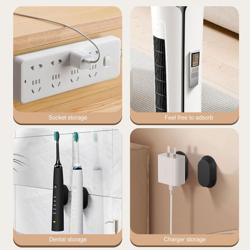 Magnetic Remote Control Holder Wall Mount, 4 Pack Silicone Remote