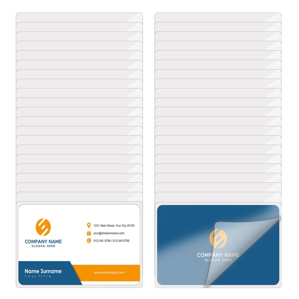 100 Pack 3x5 Index Card Laminating Pouches File Card Laminating