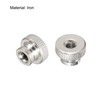 uxcell Knurled Thumb Nuts, 10Pcs M6x1mm Iron Round Knobs Fasteners