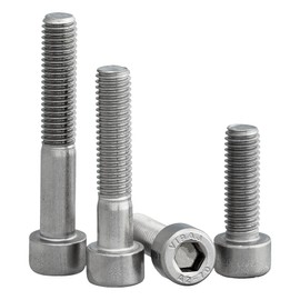 Cylinder Screw with Hexagon Socket According to Standard DIN 912 / ISO 4762 Full Thread Stainless Steel A25 V2A Cylinder Head Screw (M5 x 25 mm, Pack of 10)