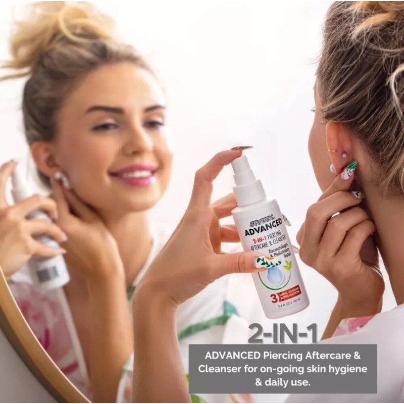 Studex Advanced Piercing Aftercare & Cleanser 3.4oz | Hypochlorous Acid