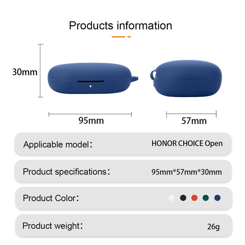 QWYJ Funda para Honor Choice Open-Ear/TinLab Case Carcasa Protectora de