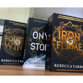 Onyx Storm + Iron Flame + Fourth wing by Rebecca Yarros Paperback USA STOCK