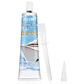 ALLONY Marine Klebstoff, Dichtmasse Wasserdicht, Stabdeckverfugungsmasse, Marine Klebdichtstoff für Boot Schiff Yacht, Dichtmasse Weiß - 100ML