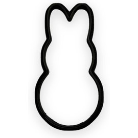 Marshmallow Bunny Cookie Cutter with Easy Push Design