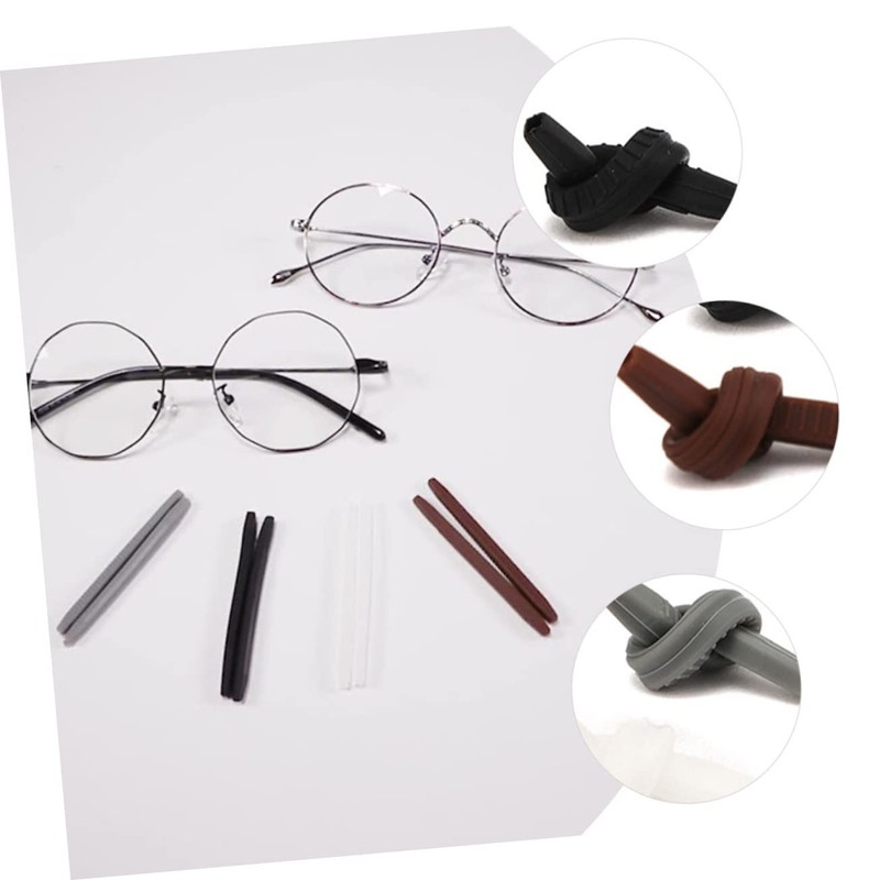 Operitacx Portable Glasses Retainers Pack Soft Eyeglass Ear Pads Anti-slip