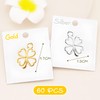 Cosswe Clover Pendants, 60 Pieces Lucky Charm Four Leaf Clover