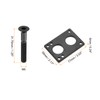 PATIKIL Skateboard Riser Pads Screws Set, 2 Pack 6mm Rubber