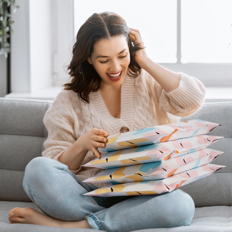 Fuxury 10X13" Multicolour Poly Mailers 50pcs