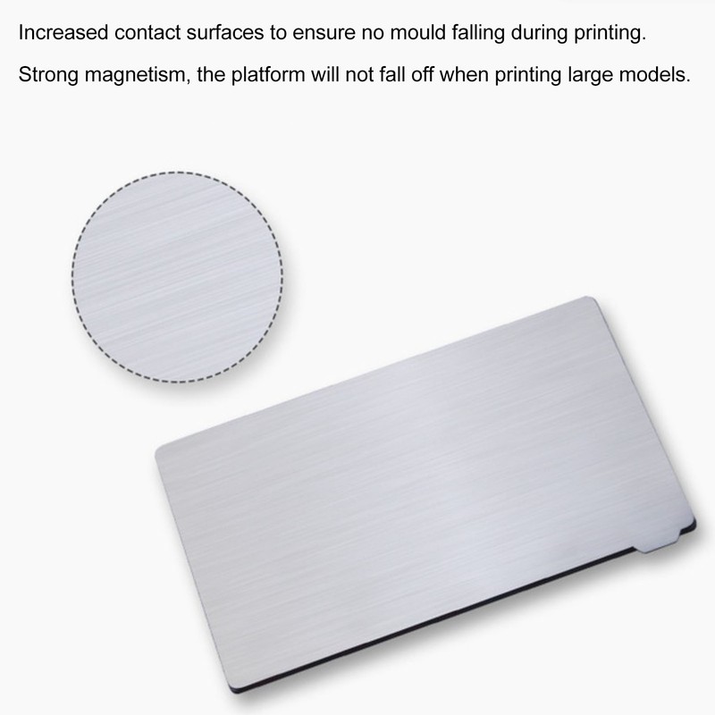 Spring Steel Plate Flexible 196x126mm Magnetic Platform Print Bed for