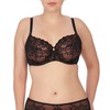 Natori Women's Statement Full Figure Underwire Bra, Black/Cafe, 38DD
