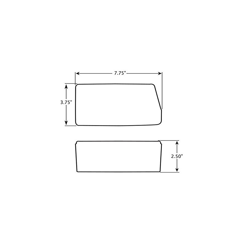 Innovative Lighting Under 80" L.E.D. Rectangular Tail Light - Right