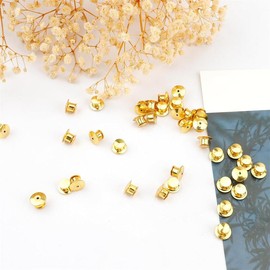 30 Pieces Pin Holder Keepers Clasp Needle Back Lock Flat Head clamp Badge Fastener Tie Tack Lapel Brooch Enamel Lapel Pins Lock and DIY Crafts,Without Needle - Gold - Color: Sliver