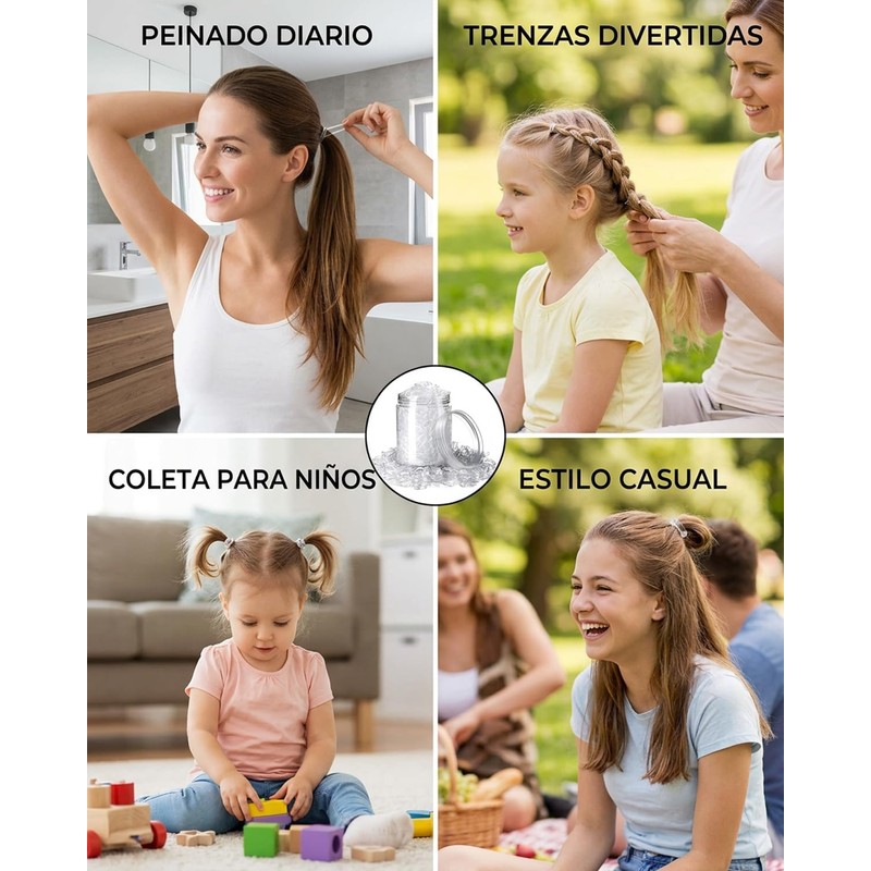 Ligas para Cabello, Ligas para Cabello Niña, 1800 Unidades, Ligas