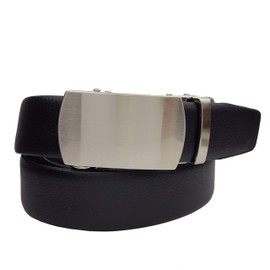 Axesoria Men's Vegan Ratchet Comfort Belt Black Size 40/42