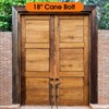 18" Cane Bolt Gate Drop Rod for Wood Fence Heavy