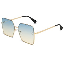 SOJOS Trendy Square Sunglasses Womens Big Oversized Designer Style UV Protection Sunnies Shades SJ1170