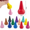 Rseuphiee 12 Colours Toddler Wax Crayons, Finger Colouring Pencils, Safe