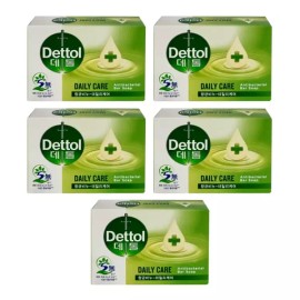 Dettol 데톨 항균 비누 데일리케어 100g x 5개 Detol Antibacterial Soap Daily Care 100g x 5