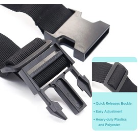 Luggage Straps for Suitcases TSA Approved, Travel Accessories to Connect Two Suitcase, Add Bag Luggage Straps for Carry On Your 3 Luggages Adjustable Buckle Belt, 2Pack Black