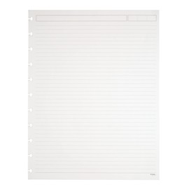 TUL Custom Note-Taking System Discbound Refill Pages, 8.5" x 11" Narrow Ruled, Letter Size, 100 Pages (50 Sheets), White
