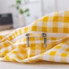 FADFAY Yellow Plaid Duvet Cover Set Full 100% Cotton Soft