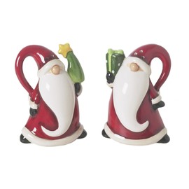 Excelsa Santa Claus Salt and Pepper Set Ceramic 6 x 4.5 x 8 cm Red