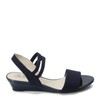LifeStride Sandalias de cuña Yolo para Mujer, Azul Marino, 9