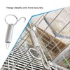 Escape-Proof Cage Door Spring Latches - One-Handed Metal Lock Clips