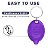 Daemson Mini UV Led Keychain Flashlight, Tiny Flashlight, Small Black