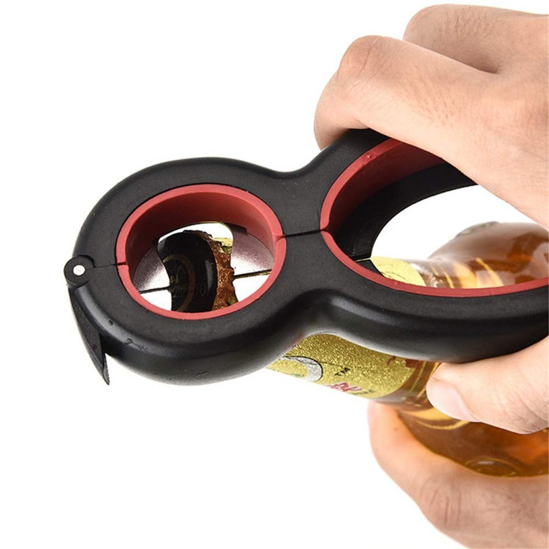 Can Opener, Stainless Steel 6 in 1 Kitchen Jar Opener