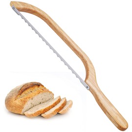 Zerymhan Sourdough Bread Knife Slicer, Bread Bow Knife for Homemade Bread Sourdough,16" Sourdough Bread Cutter,Fiddle Bow Design Easy to Cutting,Bread Saw for Homemade Bread