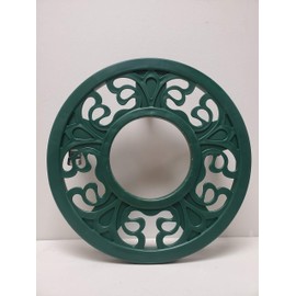 Big Roll, Patio Caddy Plant and Pot Mover; Easy Rolling; Decorative Heavy Duty; 360° Swivel Locking Wheels; Durable Plastic; Indoor, Outdoor Home and Garden Tool; 16 Inch (Green)