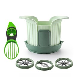 Pack of 3 in 1 Fruit Corer Remover Slicer Cutter Tool for Apple Mango Tomato Avocado