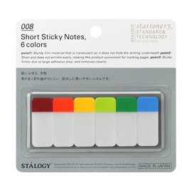 Short Sticky Flags, 6 Colors by Stalogy
