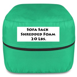 Sofa Sack Shredded Foam Refill: Memory Foam Filling Refill for Bean Bags, Dog Beds and Pillows, 20lbs, Multi-Color