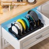 Kiasthome Bamboo Pot and Pan Organizer, Pot Lid Organizer Holder